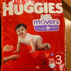 Huggies little movers diapers 3 Unopened pack